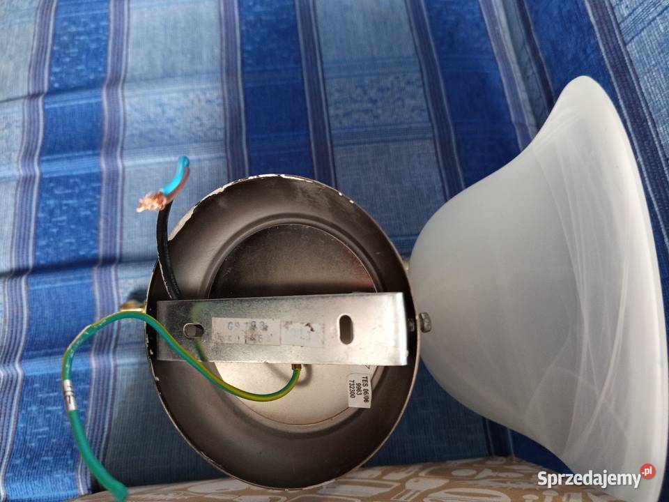 Kinkiet Secesja szklany mrozowy klosz antycznego Warszawa sprzedam