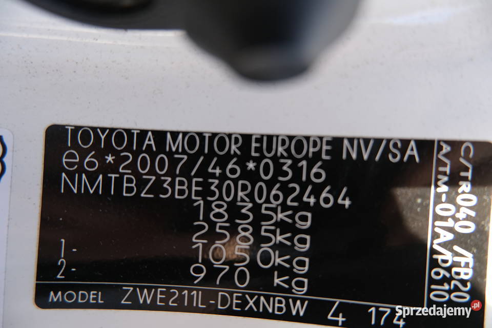 TOYOTA COROLLA 2020 179800 ccm 98 1798cm3 Warszawa