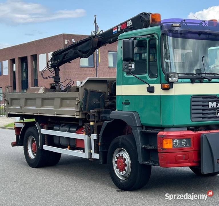 Wywrotka 4x4 mosty z dzwigiem MAN automatyczna Warszawa sprzedam