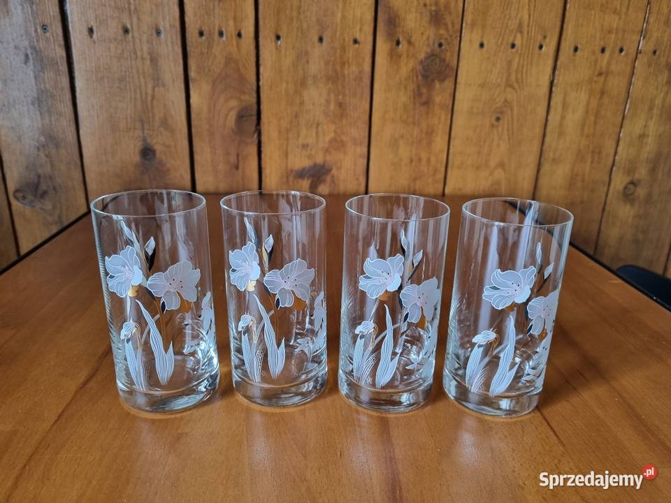 Szklanki w kwiaty 4 Warszawa