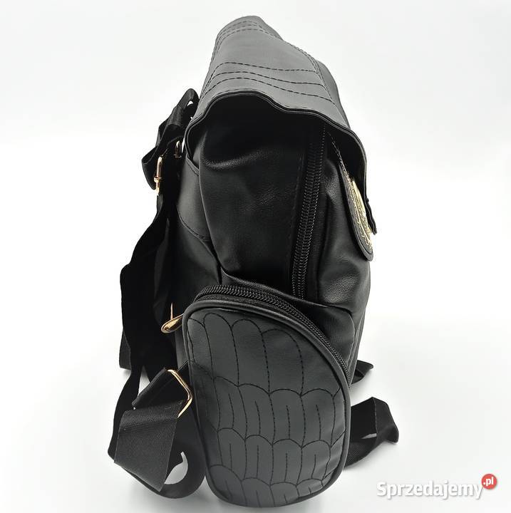 Plecak damski skórzany czarny sowa Zawiercie