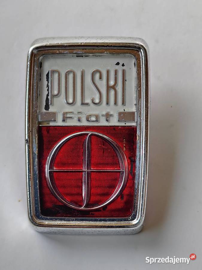 Plakietka Fiata Polskiego FSO 125 chrom Emblematy Łódź