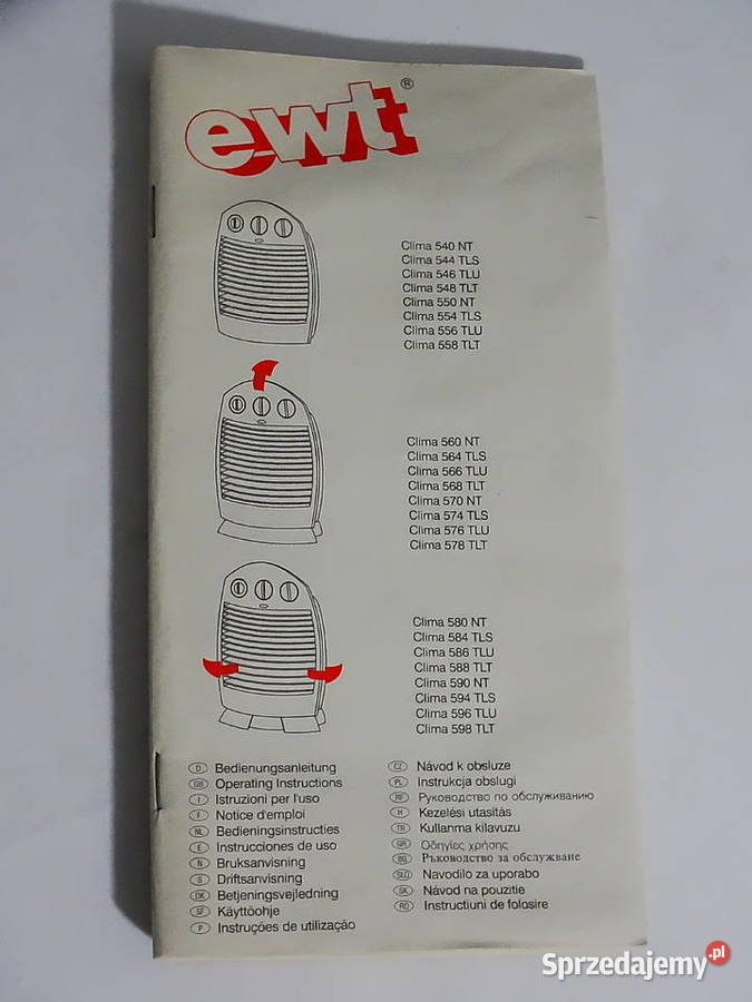Termowentylator ewt Clima 574 TLS 2000 W Made in Dom i Ogród Biłgoraj