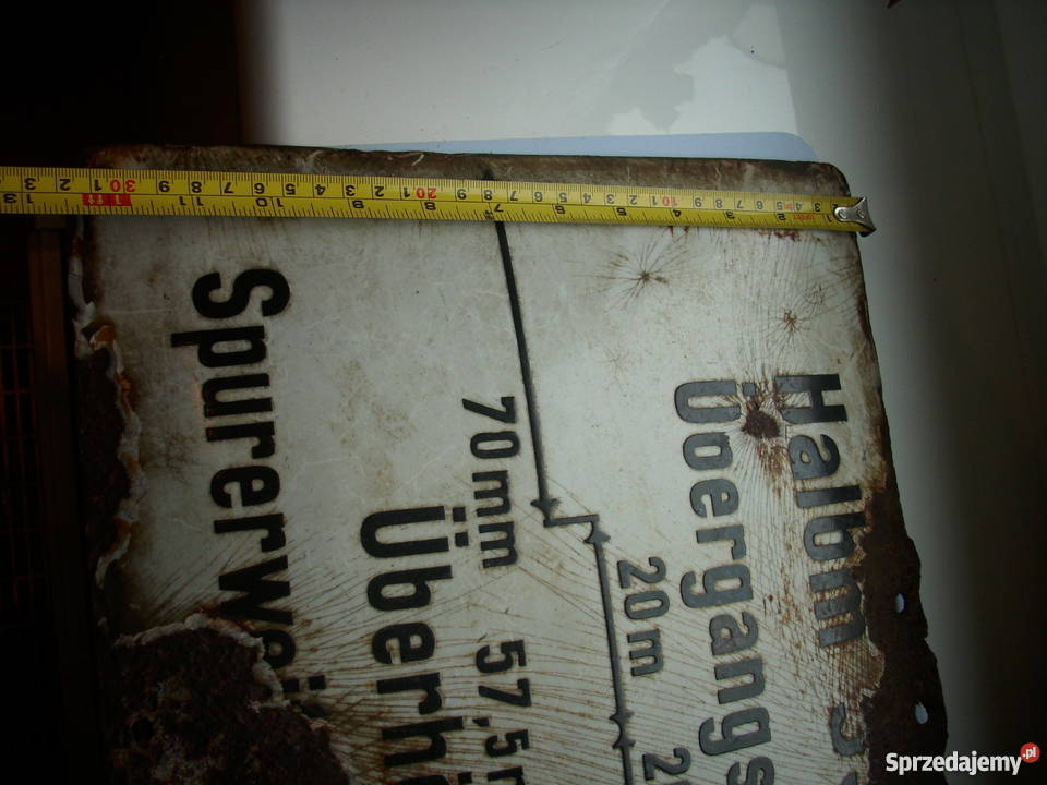 Przedwojenne laminowane niemieckie duże tablice Barlinek