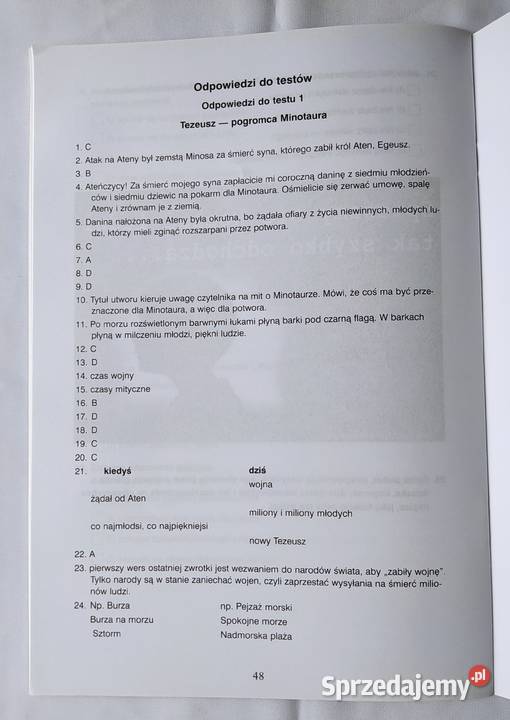 TESTY ĆWICZENIA gimnazjum CZĘŚĆ HUMANISTYCZNA Hajnówka