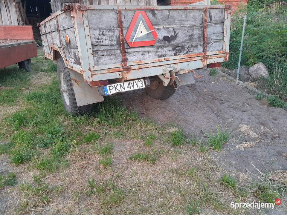 Przyczepa jednoosiowa zarejestrowana Grodziec