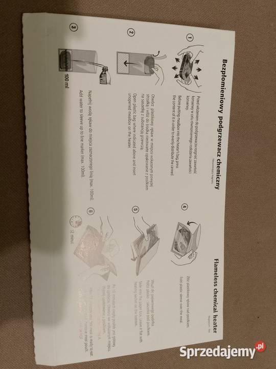 Bezpłomieniowy podgrzewacz chemiczny podlaskie Łomża