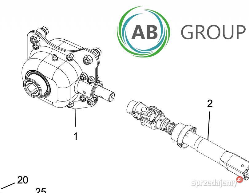 Przekładnia kątowa do siewnika pneumatycznego Rzędziany