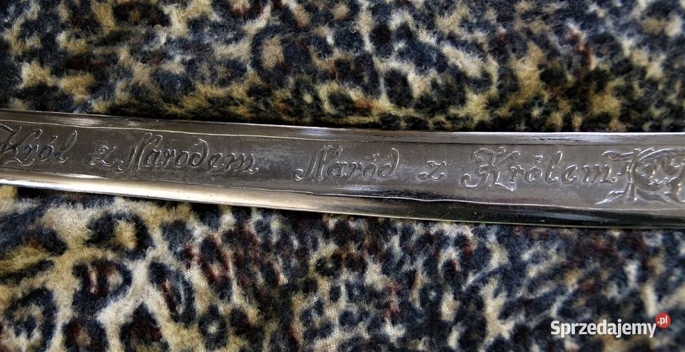 Karabela Polska XVIII w szabla bojowa podlaskie Sokółka