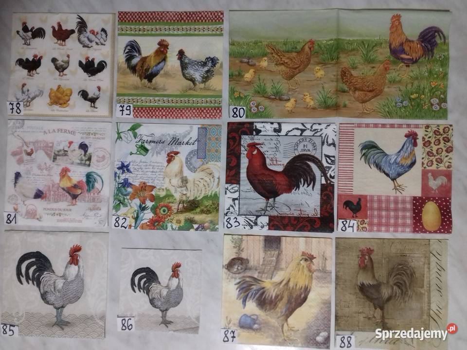Serwetki decoupage Wielkanoc zestaw B Rękodzieło mazowieckie Laskowiec