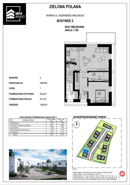 Osiedle ZIELONA POLANA 7245m2 Nowe mieszkanie Rybnik