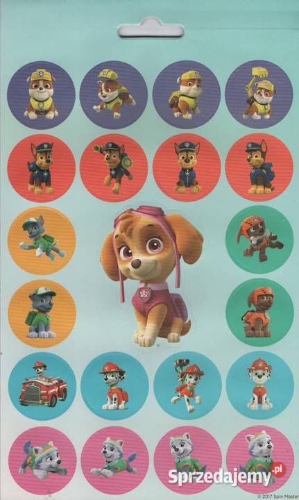 Skye Psi Patrol Zestaw Naklejki Nalepki 700 Mogilany sprzedam