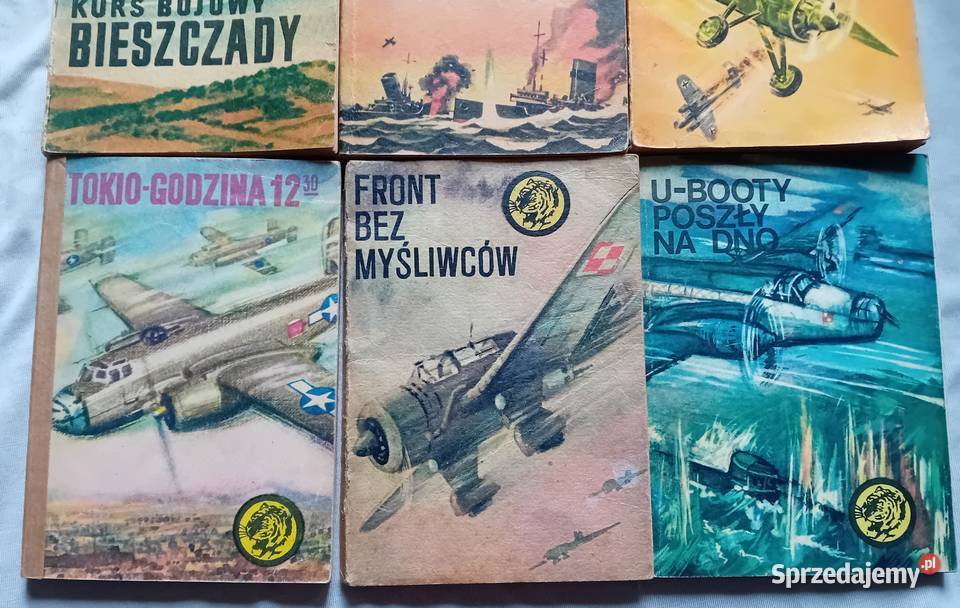Zestaw 9 książeczek z serii Żółty Tygrys z lat Koźminek