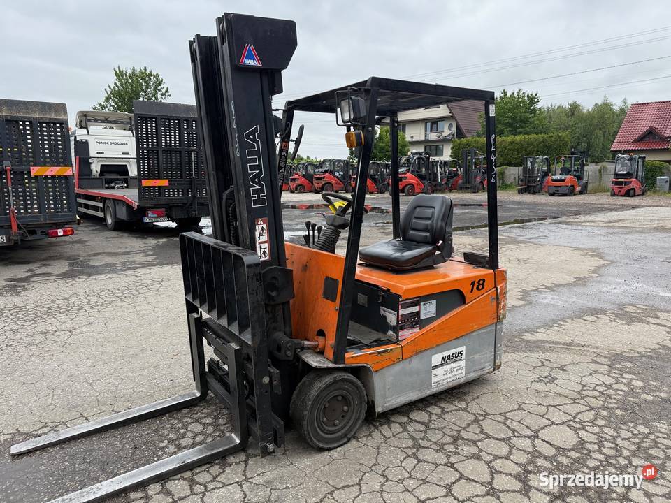 Wózek widłowy elektryczny HALLA 18t widlak 1800 Motoryzacja sprzedam