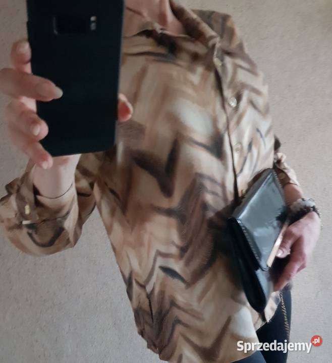 Bluzka koszula lejąca zwiewna wizytowa elegancka Rozmiar 40(L) Moda i Styl świętokrzyskie Kielce