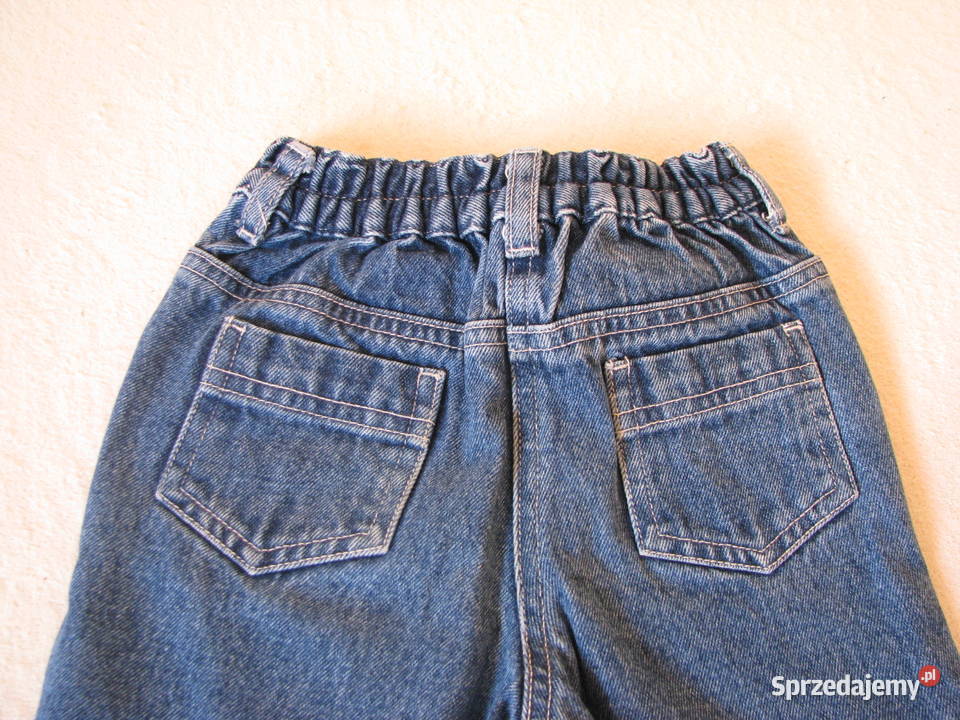 Urocze jeansowe spodnie dziewczęce z haftem na Brzegi