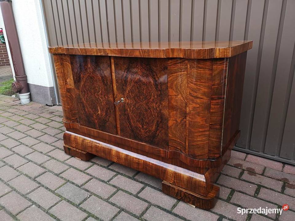 Komoda ARTDECO Orzech Niska Stara Antyk Politura Swarzędz sprzedam