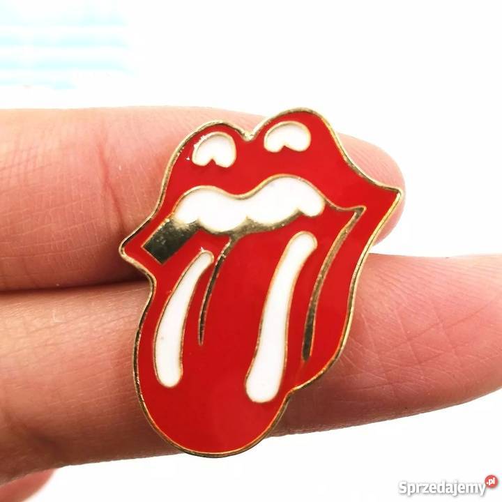 Znaczek metalowy przypinka The Rolling Stones świętokrzyskie