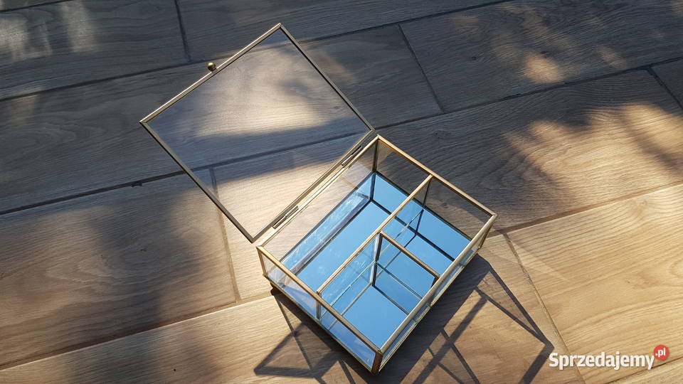 Duza szklana szkatułka Myszków