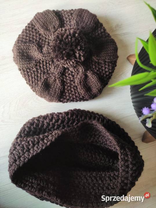 Komplet beret komin różne kolory polskie Kraków