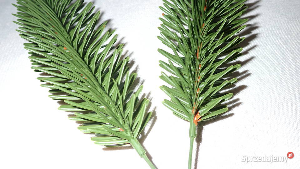 Gałązka jodły na drucie 4 sztuczna choinka 24 Siewierz