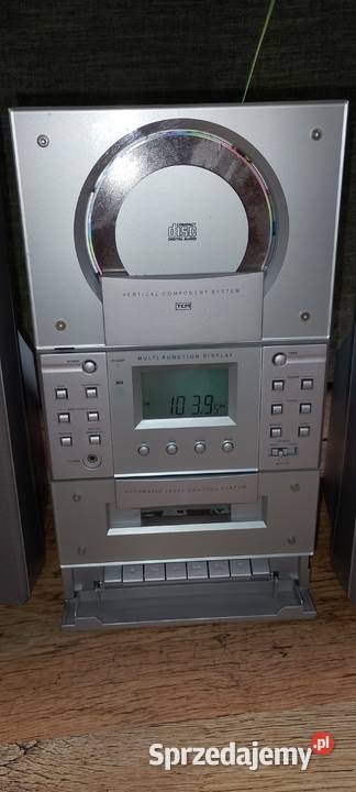 Stylowa Mikrowieża TCM CD Kasety Radio Stan Wieże i miniwieże