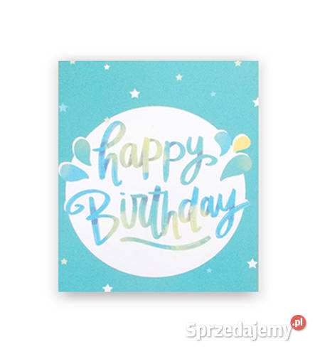 urodzinowe kartki happy birthday miętowe kartki