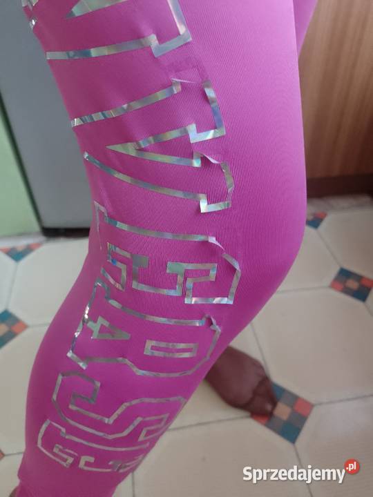 XL Converse Różowe bogato zdobione legginsy Kraków