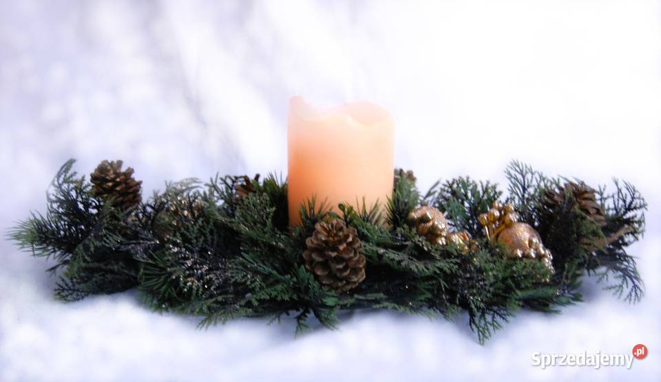 Stroik na świecę dekoracja świąteczna Boże Lublin sprzedam