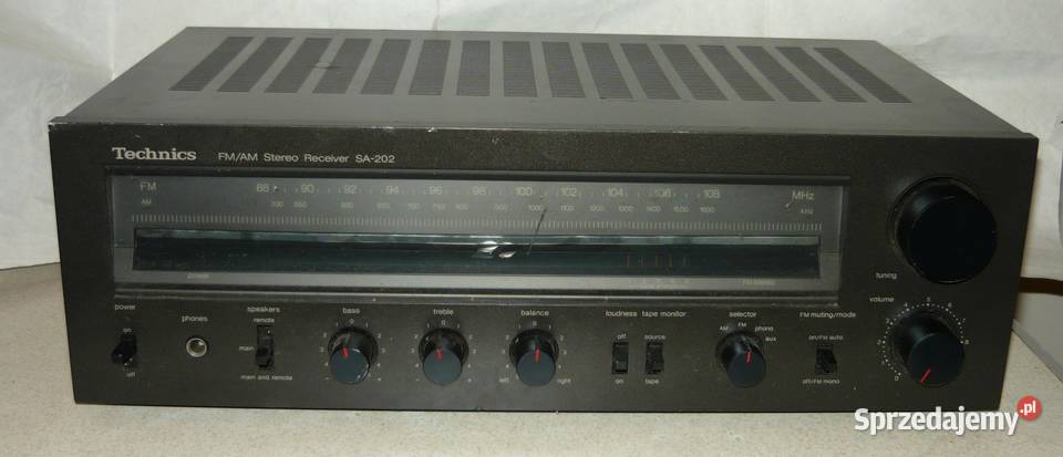 Technics Amplituner Radio wzmacniacz SA202 PRL Amplitunery Krotoszyn