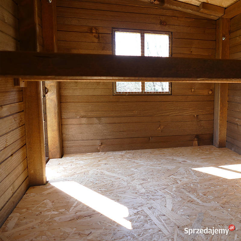 Kurnik Rocky II z podwójnym parkiem okno Trzemeśnia