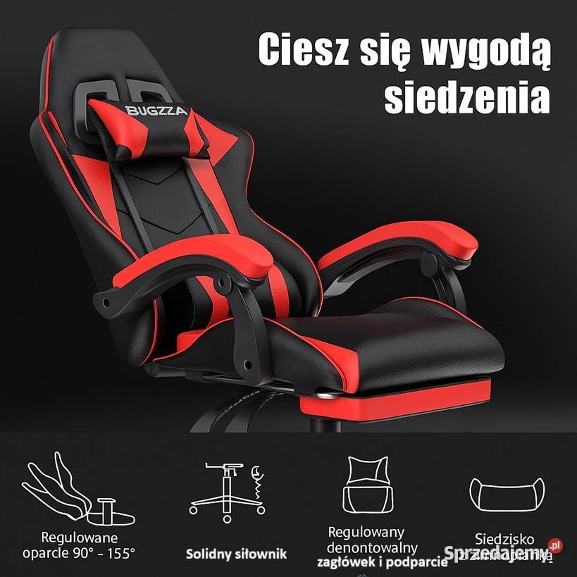 Krzesło gamingowe regulowane oparcie 90155 Siedlce