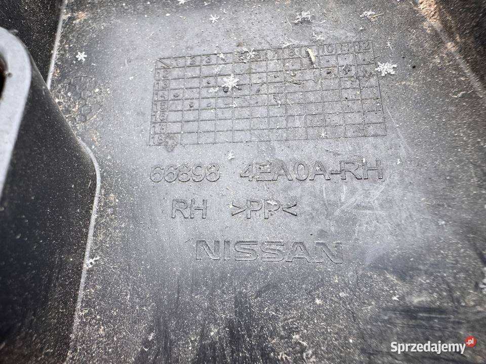 Wygłuszenie błotnika prawy przód Qashqai II 1421 małopolskie Brzesko