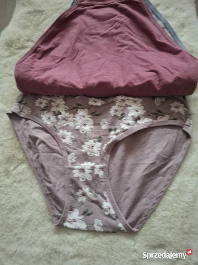 3pak majtek bawełnianych wyższy stan XL Kielce