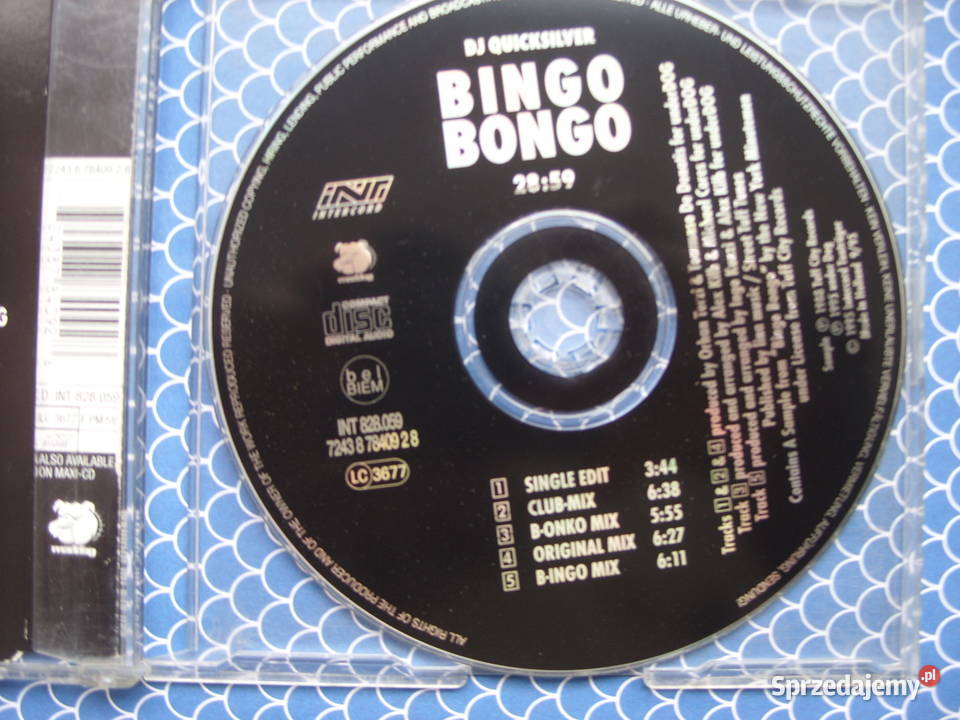 RAP singiel CDDJ QUICKSILVER BINGO BONGO 1995 Wołów