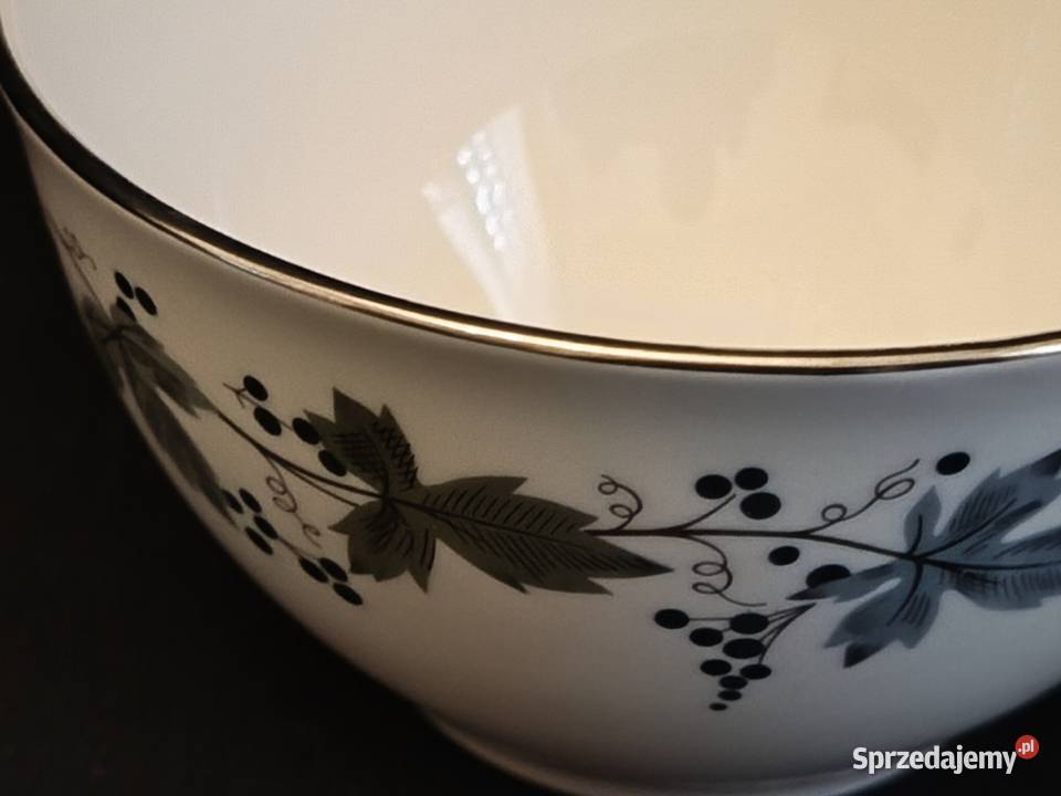 Cukiernica angielska Royal Doulton Burgundy Porcelana i szkło lubelskie