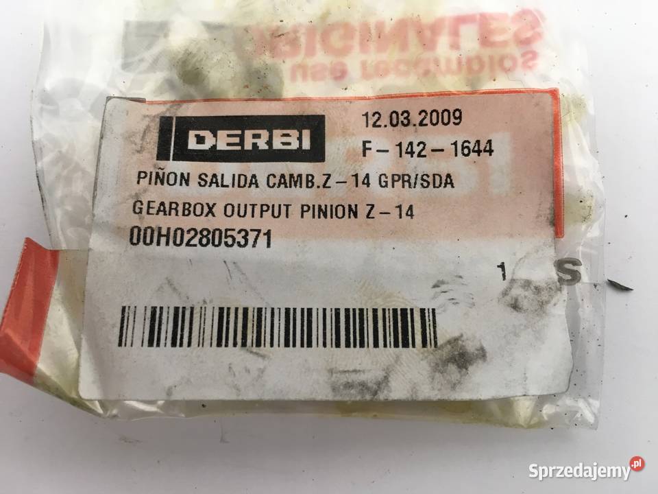 DERBI SENDA 50 SM R Zębatka zdawcza przód Z14 Łobżenica