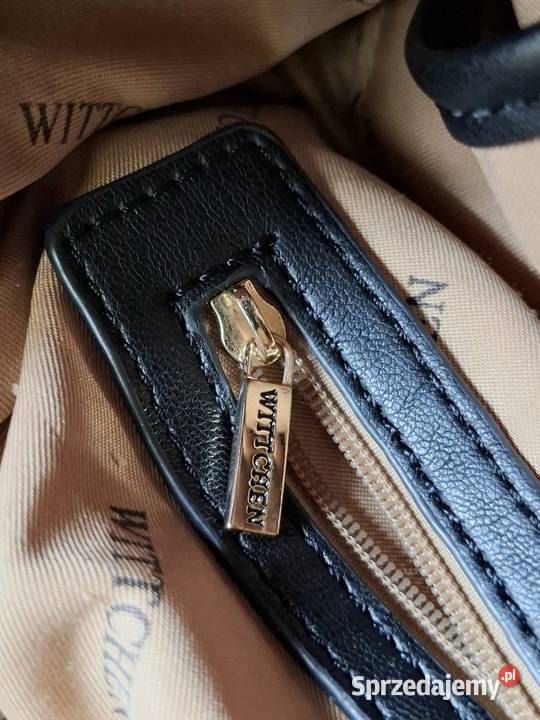 Torebka worek Wittchen czarna hobo bag miękka czarny Kraków