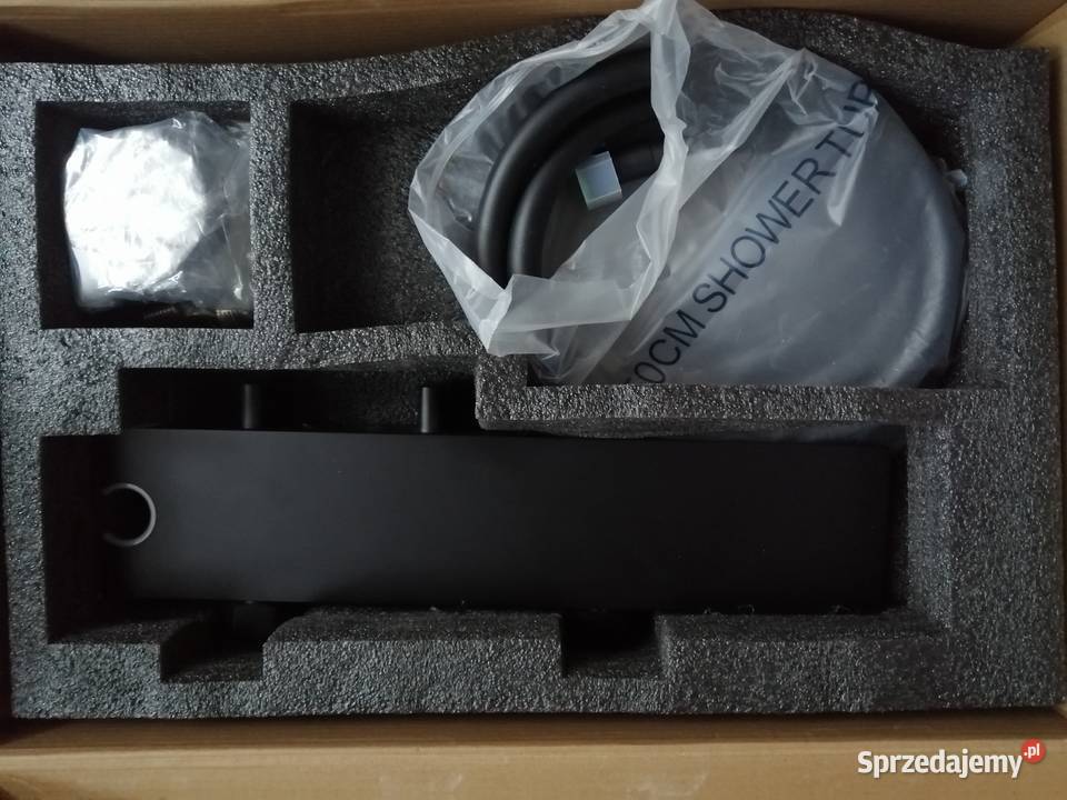 Czarny zestaw prysznicowy Zawiercie