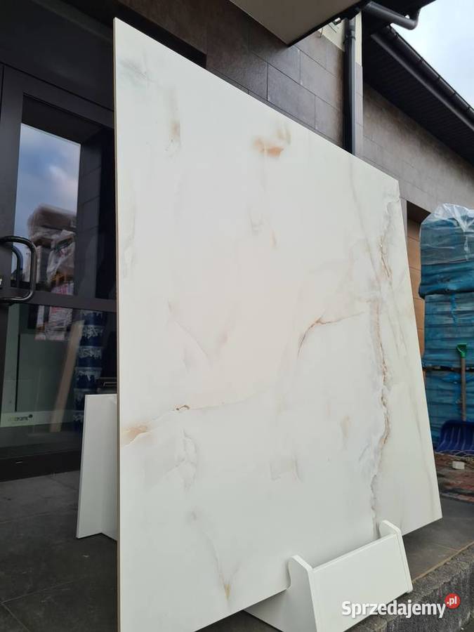 Płytka GRES Onyx Blanco Satin 120x120 GAT I Opoczno