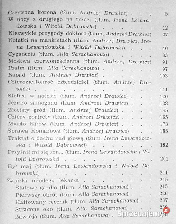 Notatki na mankietach Michaił Bułhakow Chełm sprzedam