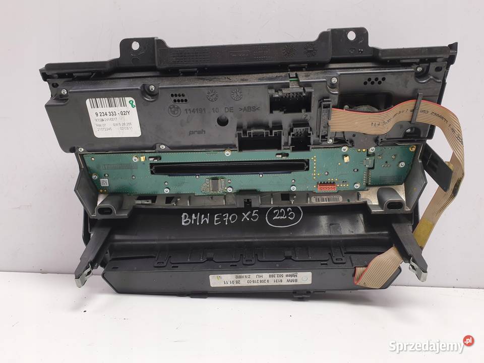 PANEL KLIMATYZACJI BMW X5 E70 KONSOLA ŚRODKOWA Rudka