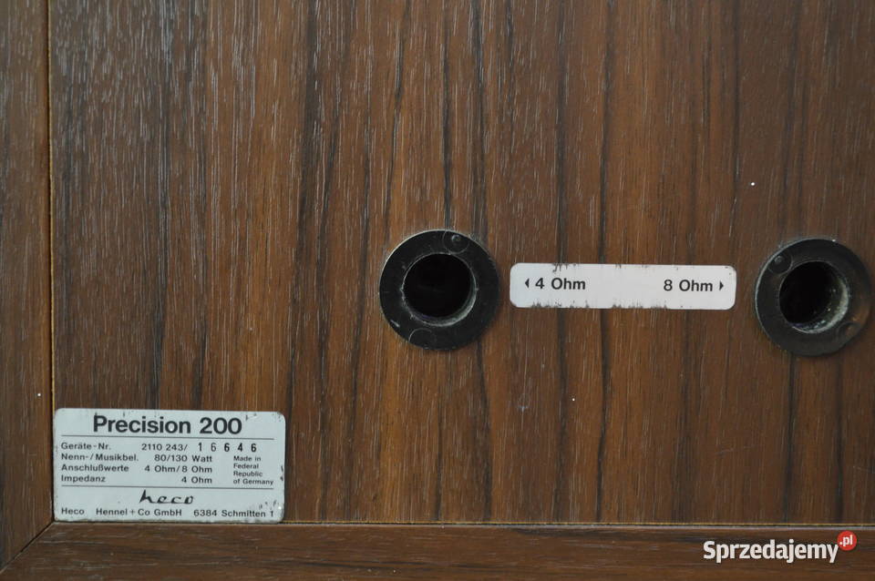 Fenomenalne HECO PRECISION 200 Perfekcyjne HiFi Haczów