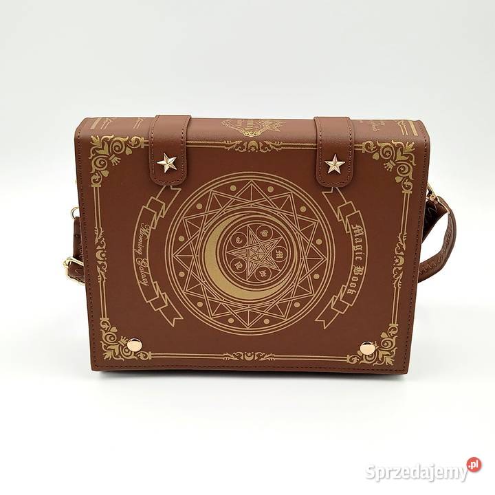 Torba plecak na ramie sórzana księga czarów brąz Inny rodzaj  Torby i torebki Zawiercie
