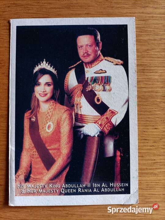 ABD ALLAH II IBN HUSAJN KRÓL JORDANII Z ŻONĄ Piszczac