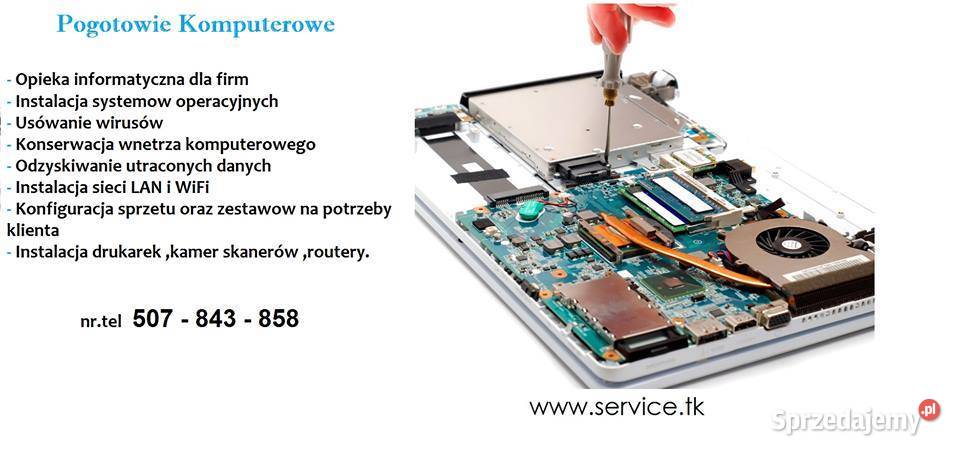Serwis sprzętu komputerowego oprogramowania Kraków informatyka