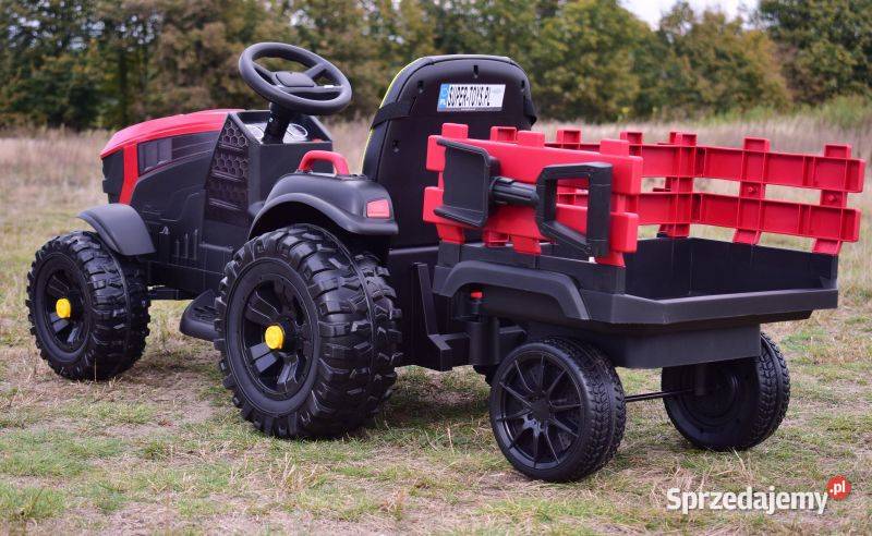 Autko TRAKTOR Z PRZYCZEPĄ NA AKUMULATOR dzieci Pojazdy elektryczne i spalinowe Myszków