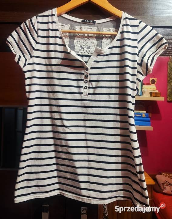 Bluzeczka w marynarskim stylu XLXXL 95bawełny Bluzki i koszule Jelenia Góra