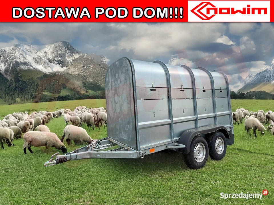 Przyczepa do zwierząt gospodarskich z trapem do Poznań
