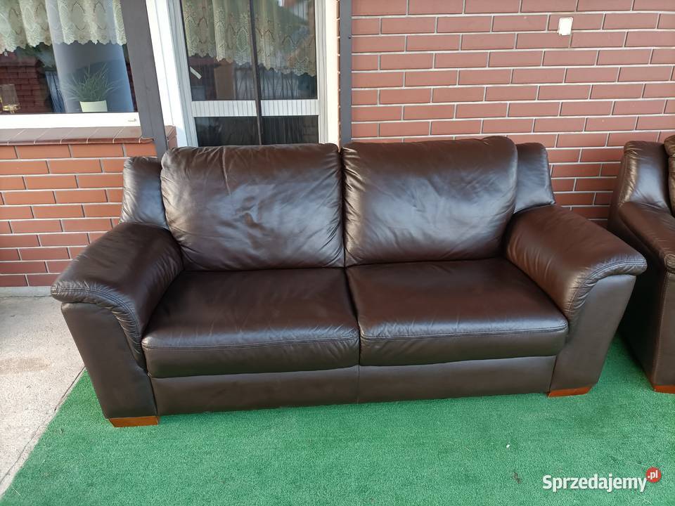 Sprzedam wypoczynek 31 ze skóry Konin